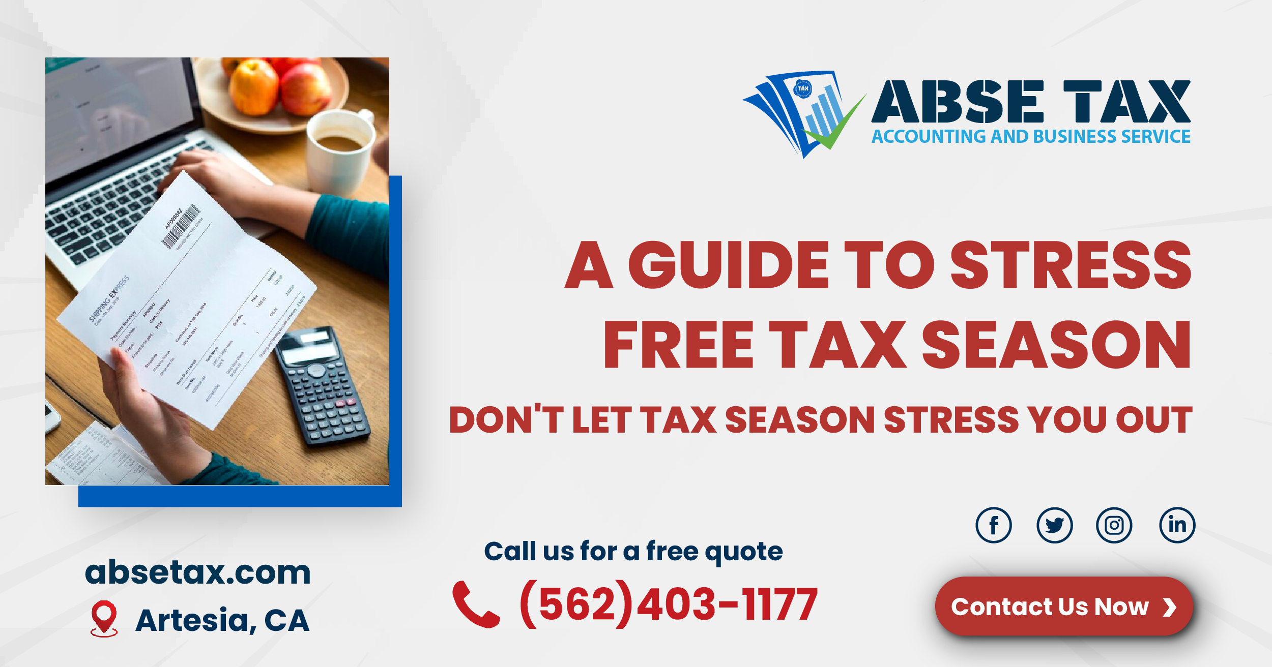 A Guide to Stress Free Tax Season Abse Tax Service in Artesia